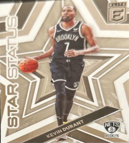 Kevin Durant #3 Basketball Cards 2022 Panini Donruss Elite Star Status