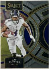 Zay Flowers #157 Prices [Rookie] | 2023 Panini Select | Football Cards