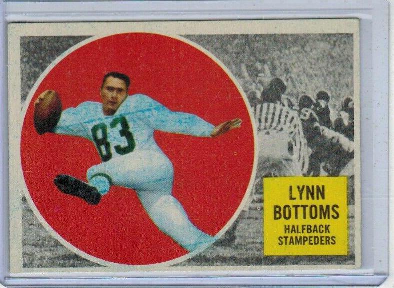 Lynn Bottoms #23 Football Cards 1960 Topps CFL