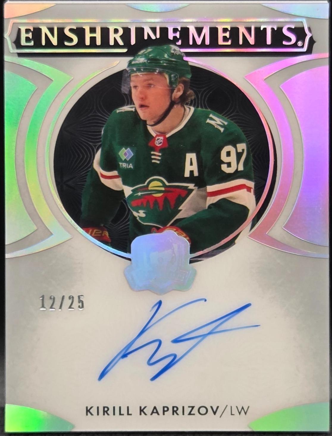 Kirill Kaprizov #E-KK 2023 Upper Deck The Cup Enshrinements Autograph Hockey