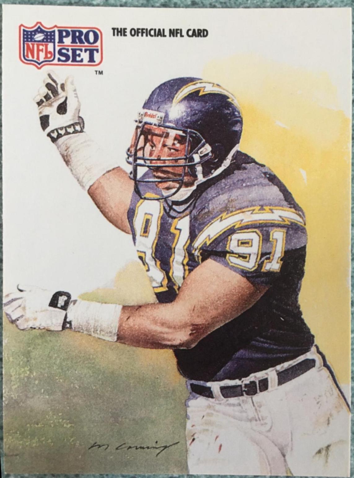 Leslie O’Neal #421 Football Cards 1991 Pro Set