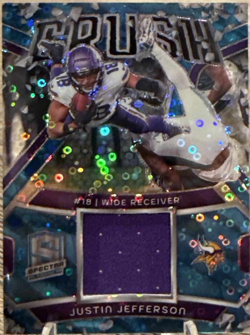 Justin Jefferson [Blue Neon] #CRU-JJN
