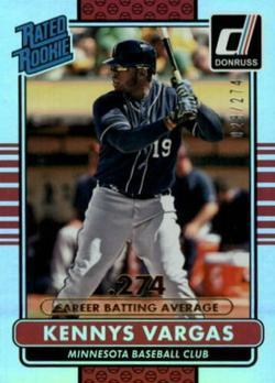Kenny Vargas #36 Baseball Cards 2015 Donruss