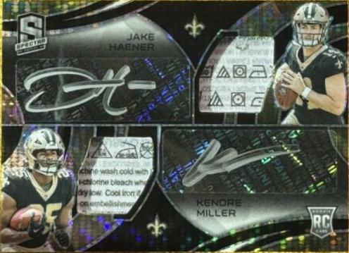 Kendre Miller #19 Football Cards 2023 Panini Spectra Rookie Autograph Meta