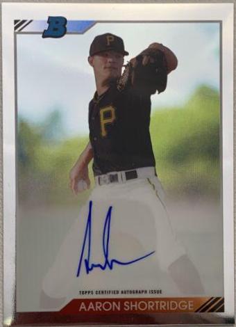 Aaron Shortridge #ASH Baseball Cards 2020 Bowman Heritage Chrome Autographs