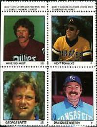 Dan Quisenberry, George Brett, Kent Tekulve, Mike Schmidt