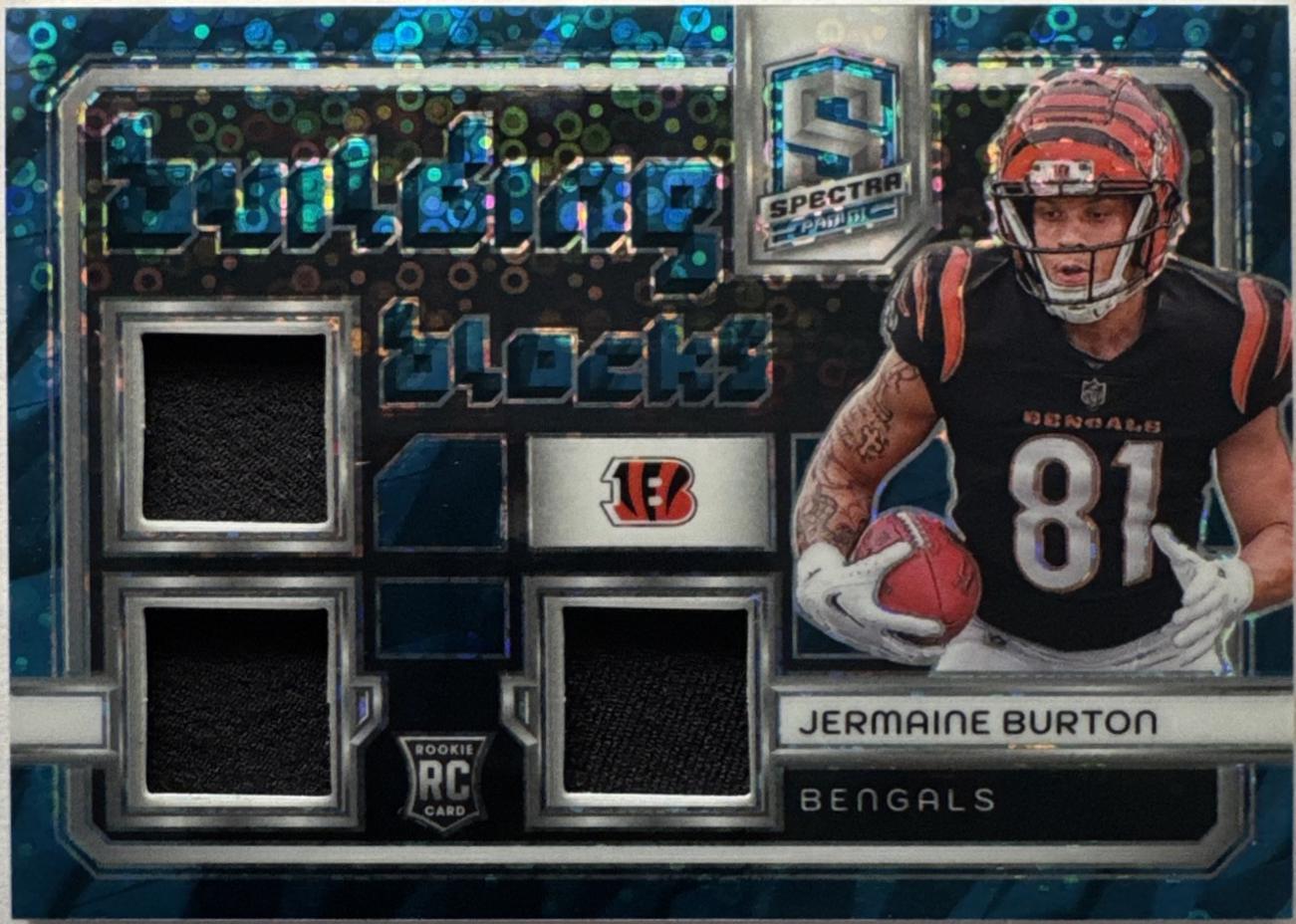 Jermaine Burton #BB-JBN 2024 Panini Spectra Building Blocks Football