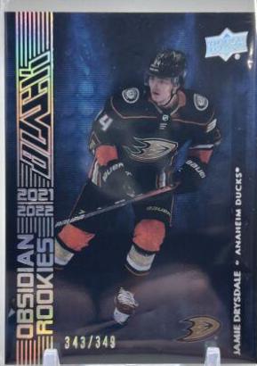 Jamie Drysdale #OR-7 Hockey Cards 2021 SPx UD Black Obsidian Rookies
