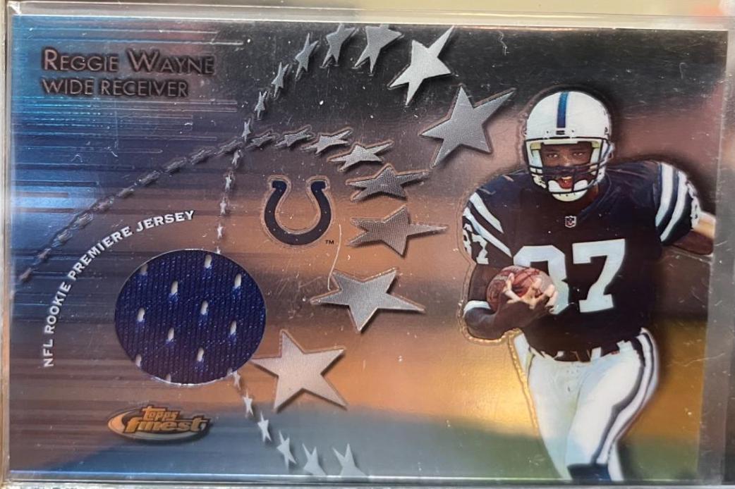 Reggie Wayne #RPJ-RW Football Cards 2001 Topps Finest Premiere Jersey