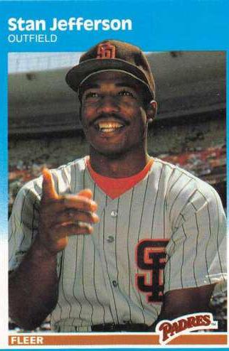 Stan Jefferson #U-53 Baseball Cards 1987 Fleer Update
