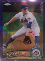 David Wright [Purple Refractor] #5 Baseball Cards 2011 Topps Chrome Prices