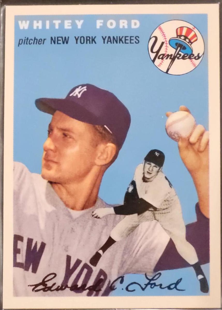 Whitey Ford #37 Baseball Cards 1994 Topps Archives 1954 Reprint