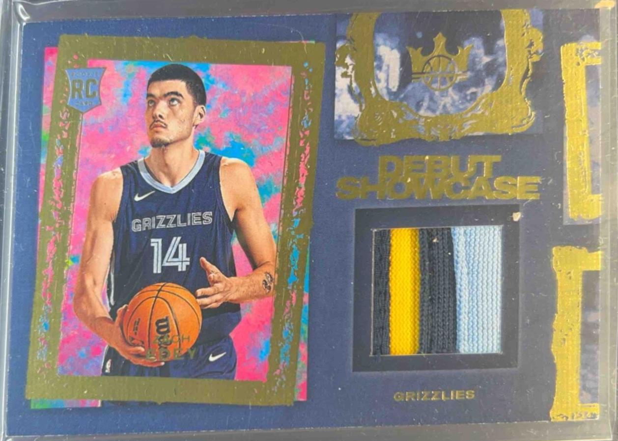 Zach Edey #DSM-ZCE Basketball Cards 2024 Panini Court Kings Debut Showcase Memorabilia