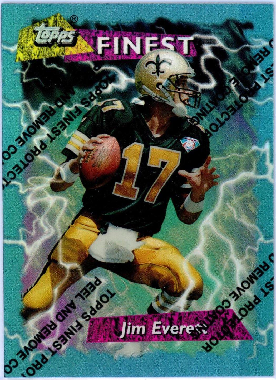 Jim Everett #173 Football Cards 1995 Topps Finest Boosters