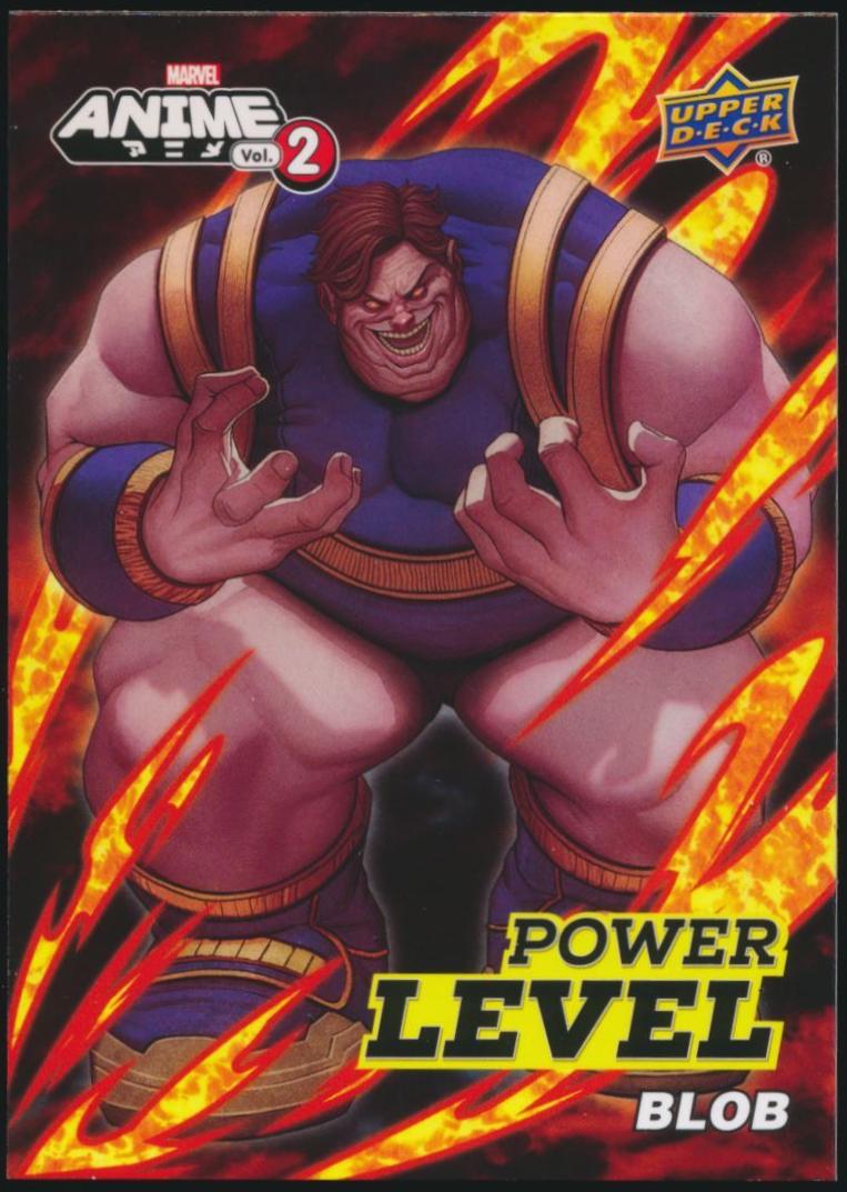 Blob #SN-5 Marvel 2023 Upper Deck Anime Volume 2 Power Level