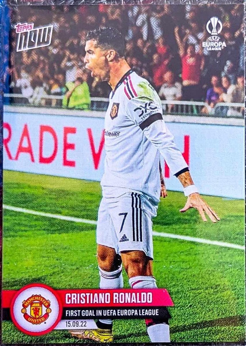 Cristiano Ronaldo #10 Soccer Cards 2022 Topps Now UEFA Europa League