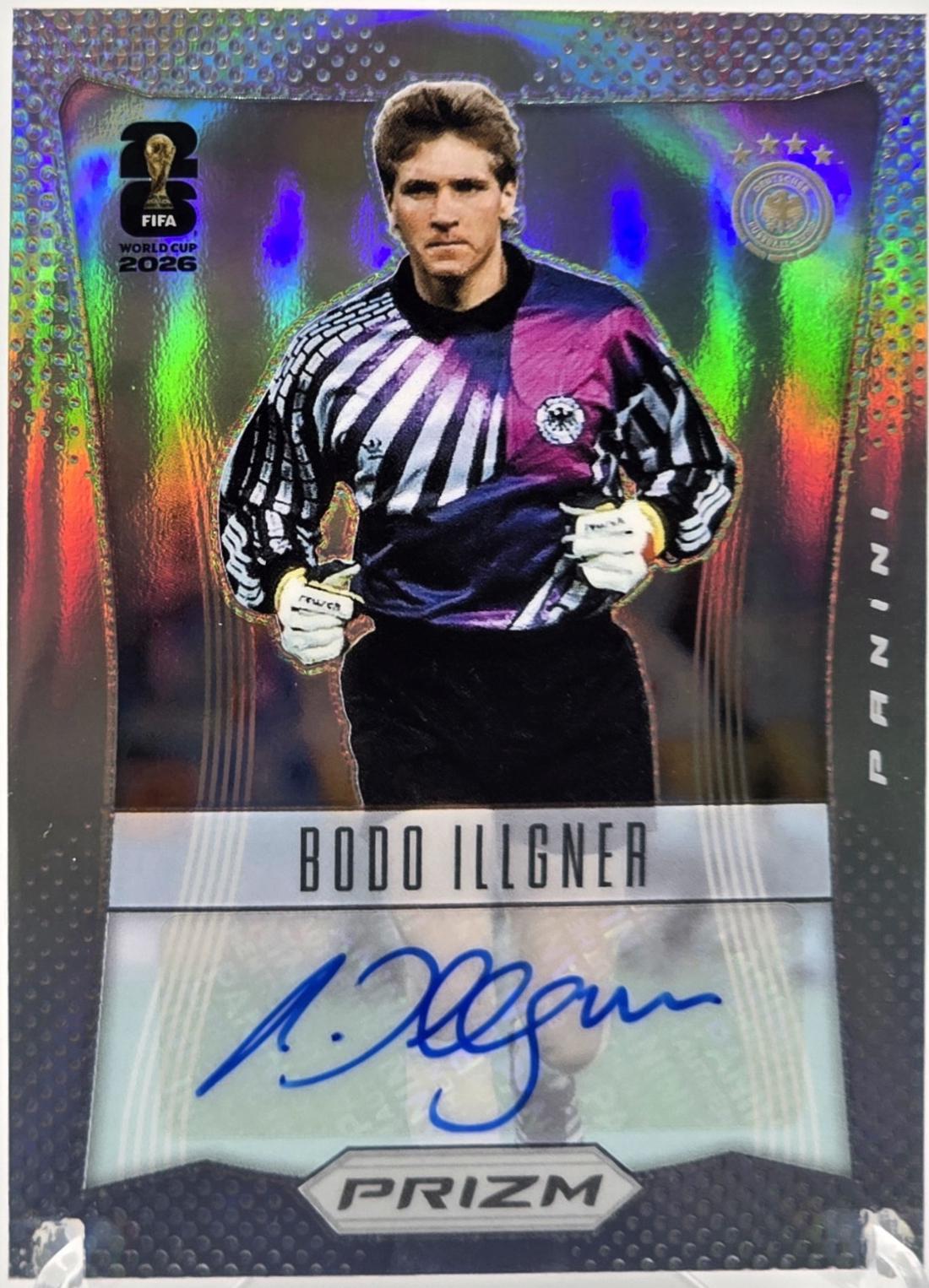 Bodo Illgner #4 2026 Panini Prizm FIFA Throwback Signature