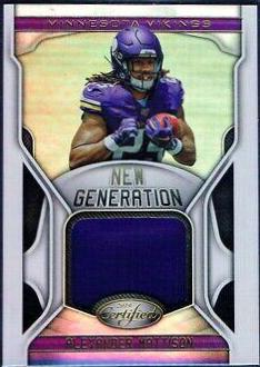 Alexander Mattison #NG-AM Football Cards 2019 Panini Certified New Generation Jerseys