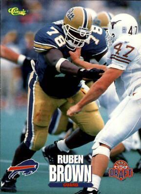 Ruben Brown #14 Football Cards 1995 Classic NFL Rookies