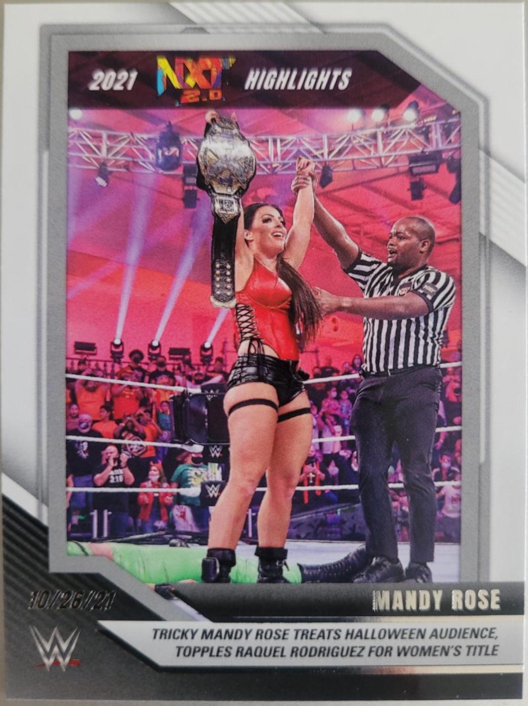 Mandy Rose #32 Wrestling Cards 2022 Panini NXT WWE 2021 Highlights