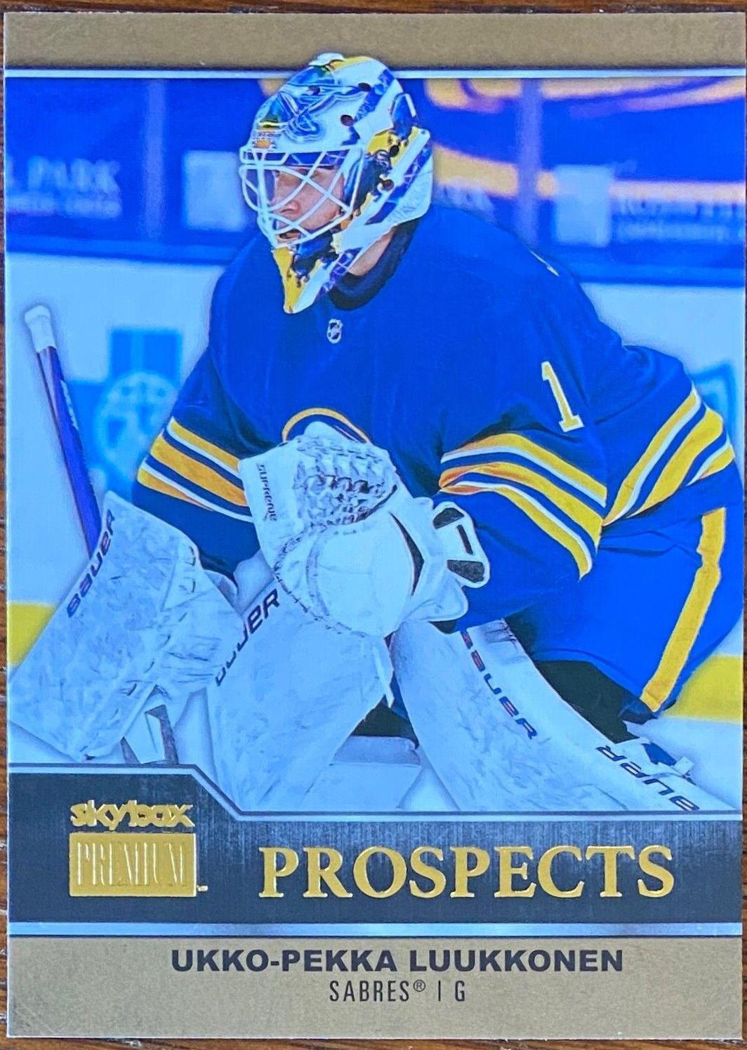 Ukko Pekka Luukkonen #PP-15 Hockey Cards 2021 Skybox Metal Universe Premium Prospects