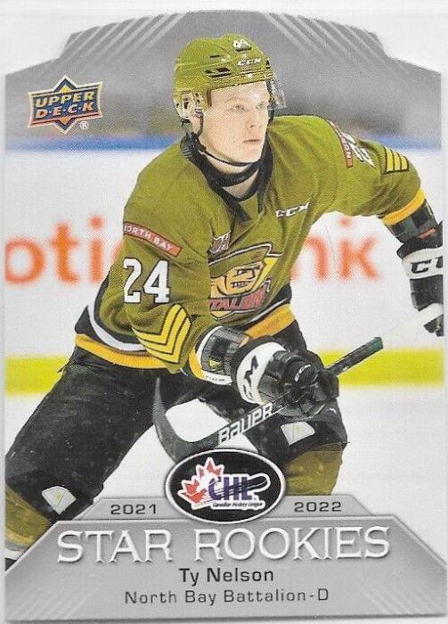 Ty Nelson #CSR-31 Hockey Cards 2022 Upper Deck CHL 2021-22 Star Rookies