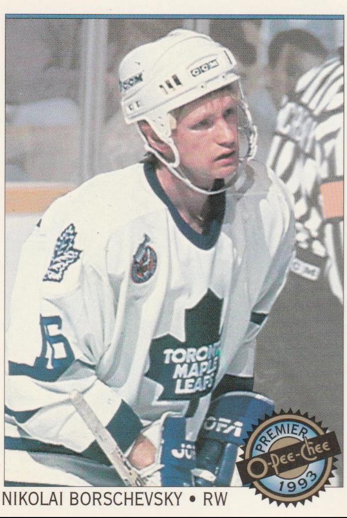 Nikolai Borschevsky #100 Hockey Cards 1993 O-Pee-Chee Premier