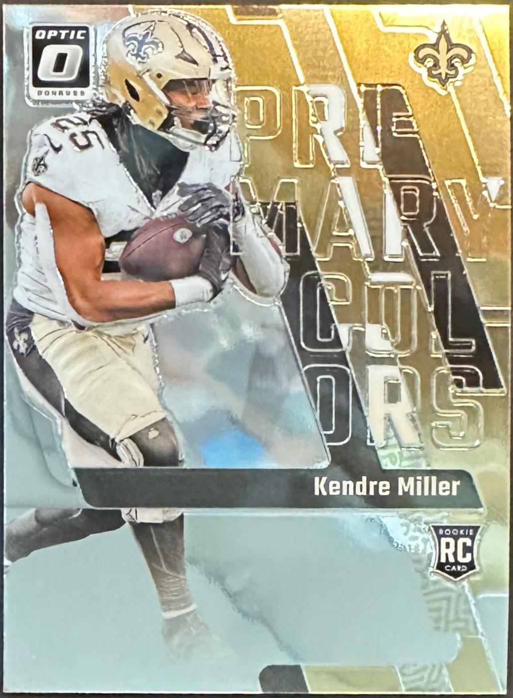 Kendre Miller #13 Football Cards 2023 Panini Donruss Optic Primary Colors