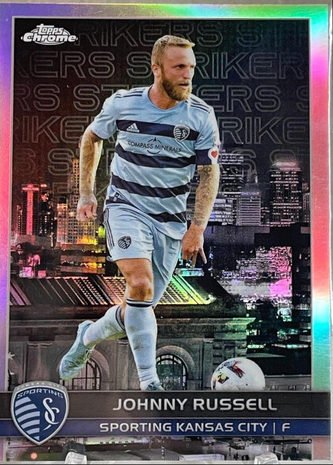 Johnny Russell #BCS-16 Soccer Cards 2023 Topps Chrome MLS Big City Strikers