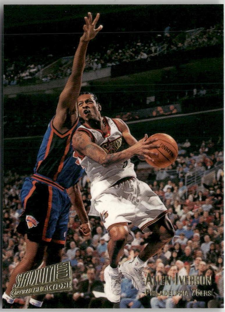 Allen Iverson #CA5 2000 Topps Stadium Club Capture The Action Basketball
