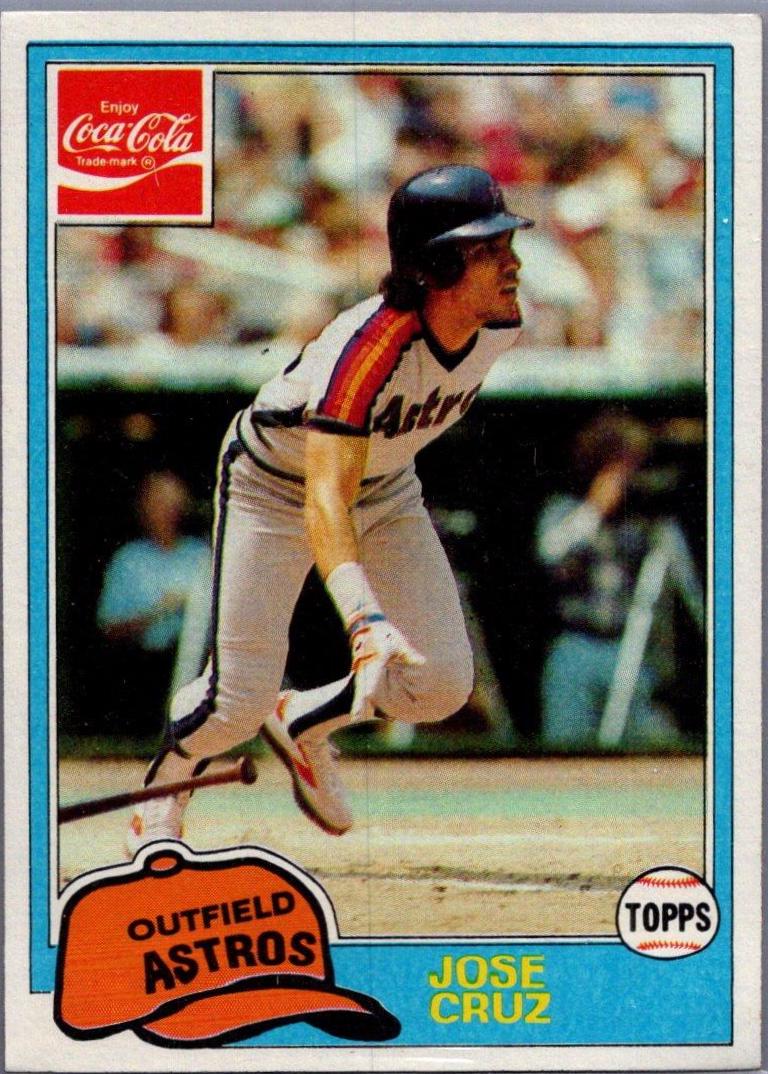 Jose Cruz #3 Baseball Cards 1981 Coca Cola