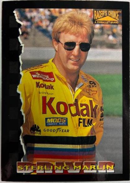 Sterling Marlin #4 Racing Cards 1996 Pinnacle Racer's Choice NASCAR