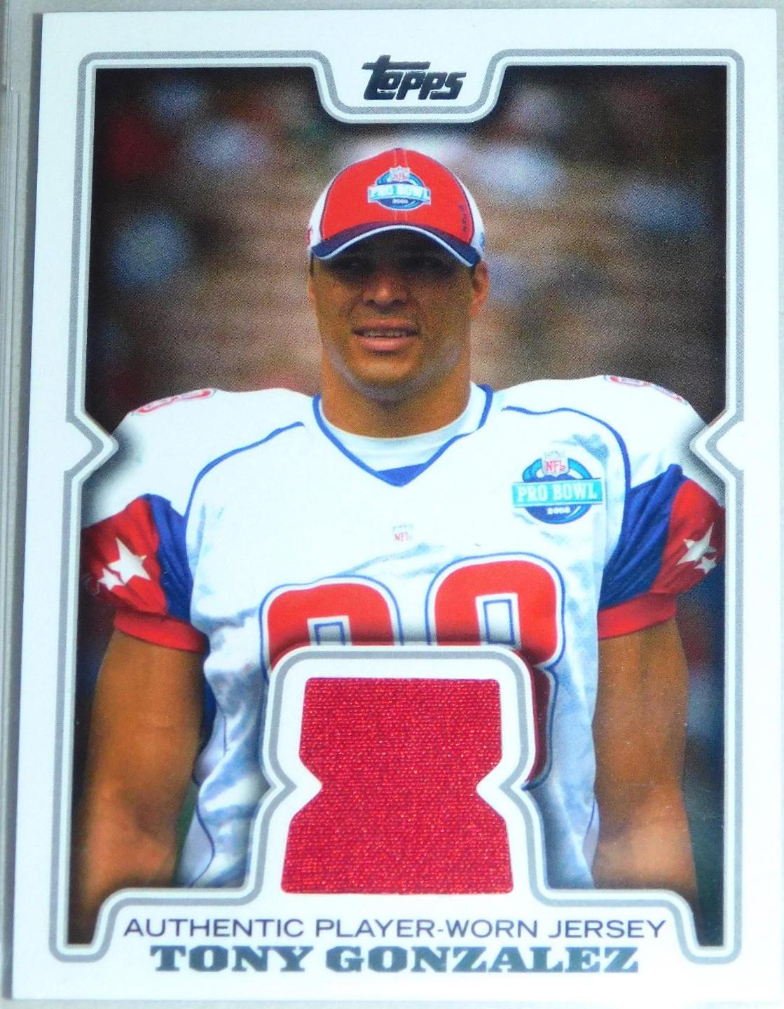 Tony Gonzalez #R-TG Football Cards 2008 Topps Mayo Relics