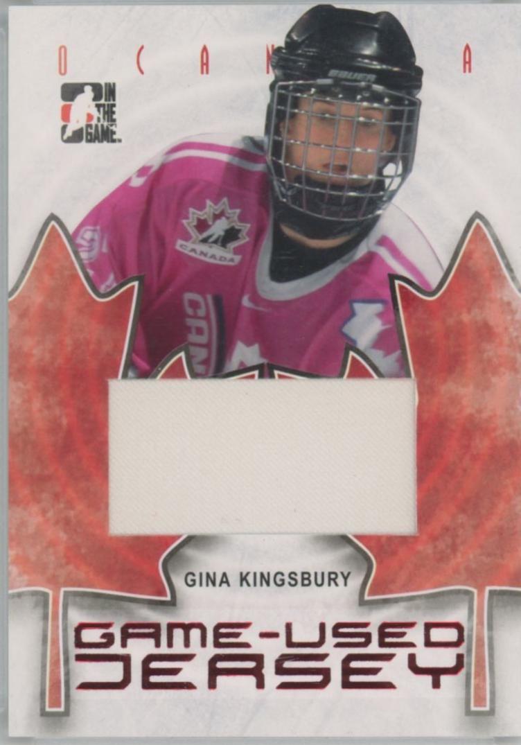 Gina Kingsbury #GUJ-32 2007 In The Game O Canada Game Used Jersey Hockey
