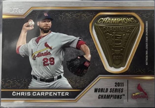 Chris Carpenter #WSR-CC Baseball Cards 2021 Topps World Series Rings Commemorative Manufactured Relics
