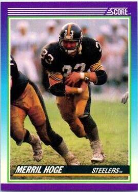 Merril Hoge #123 Football Cards 1990 Panini Score
