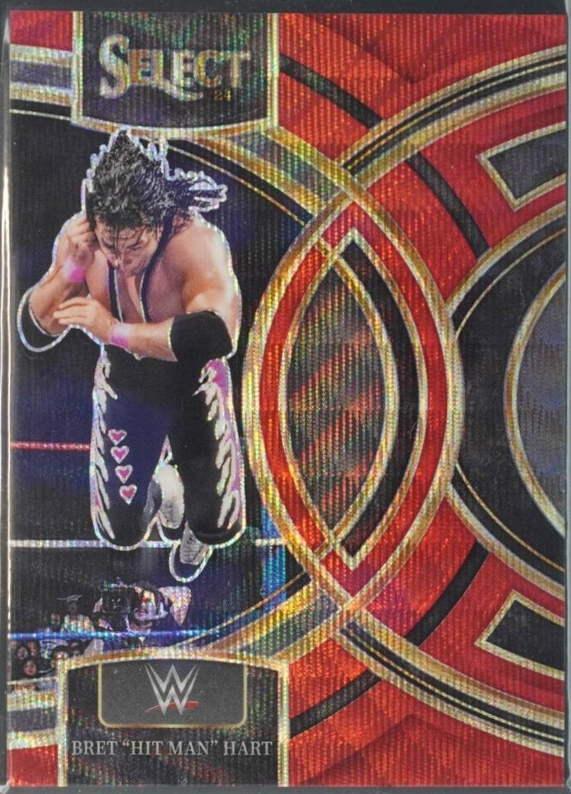 Bret Hit Man Hart [Wave Red Prizm] #163