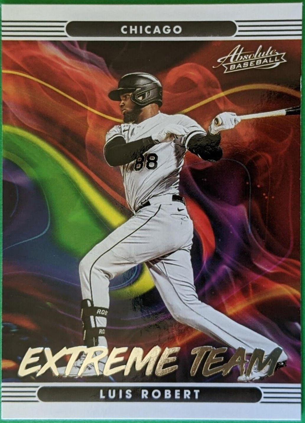 Luis Robert #ET-1 Baseball Cards 2022 Panini Absolute Extreme Team