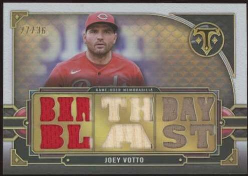 Joey Votto #TTR-JV5 2022 Topps Triple Threads Baseball Relics