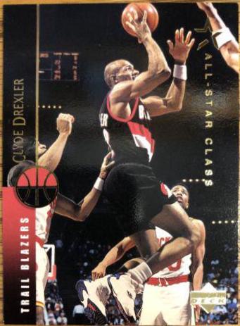 Clyde Drexler #35 Basketball Cards 1994 Upper Deck