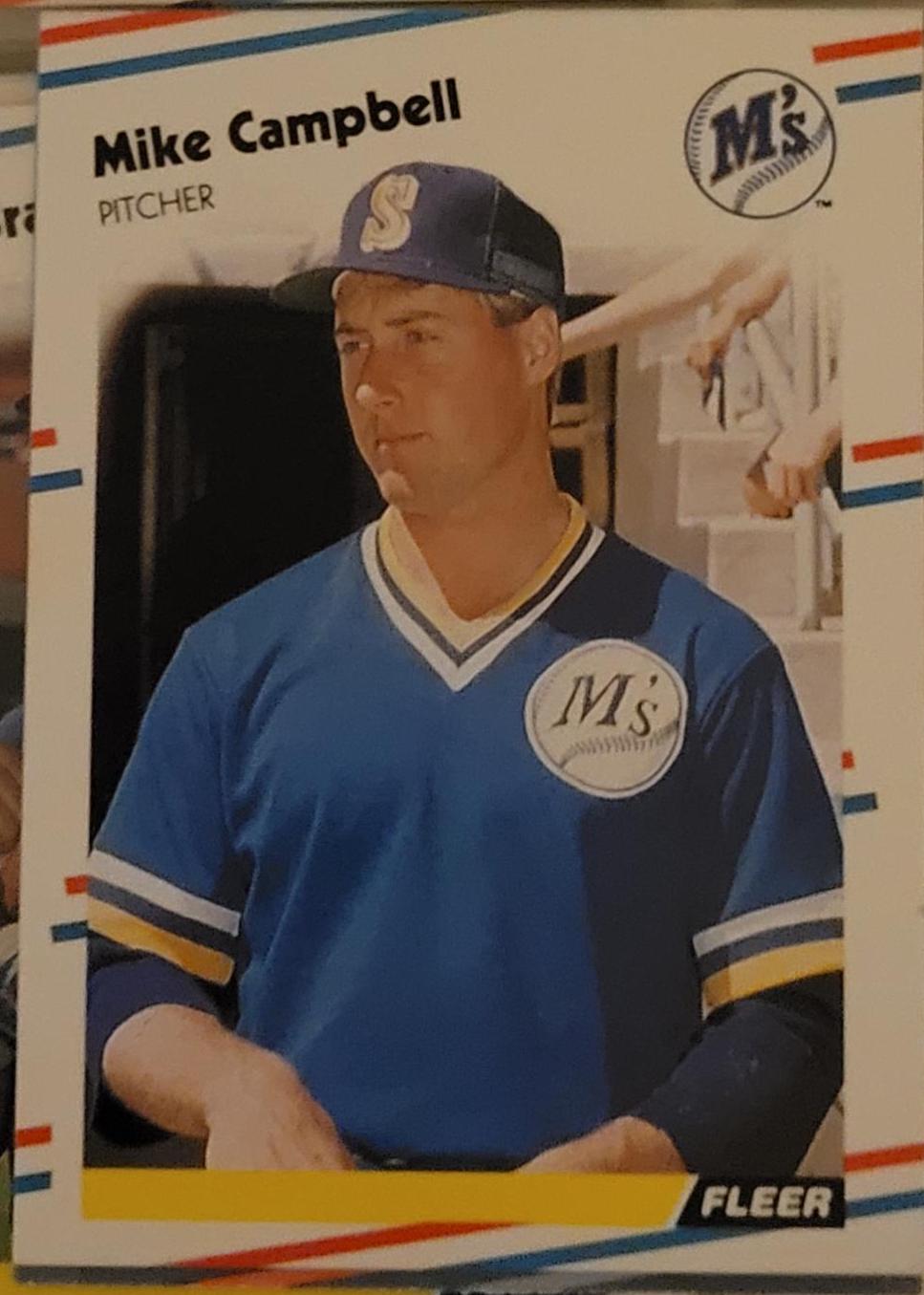 Mike Campbell #372 Baseball Cards 1988 Fleer