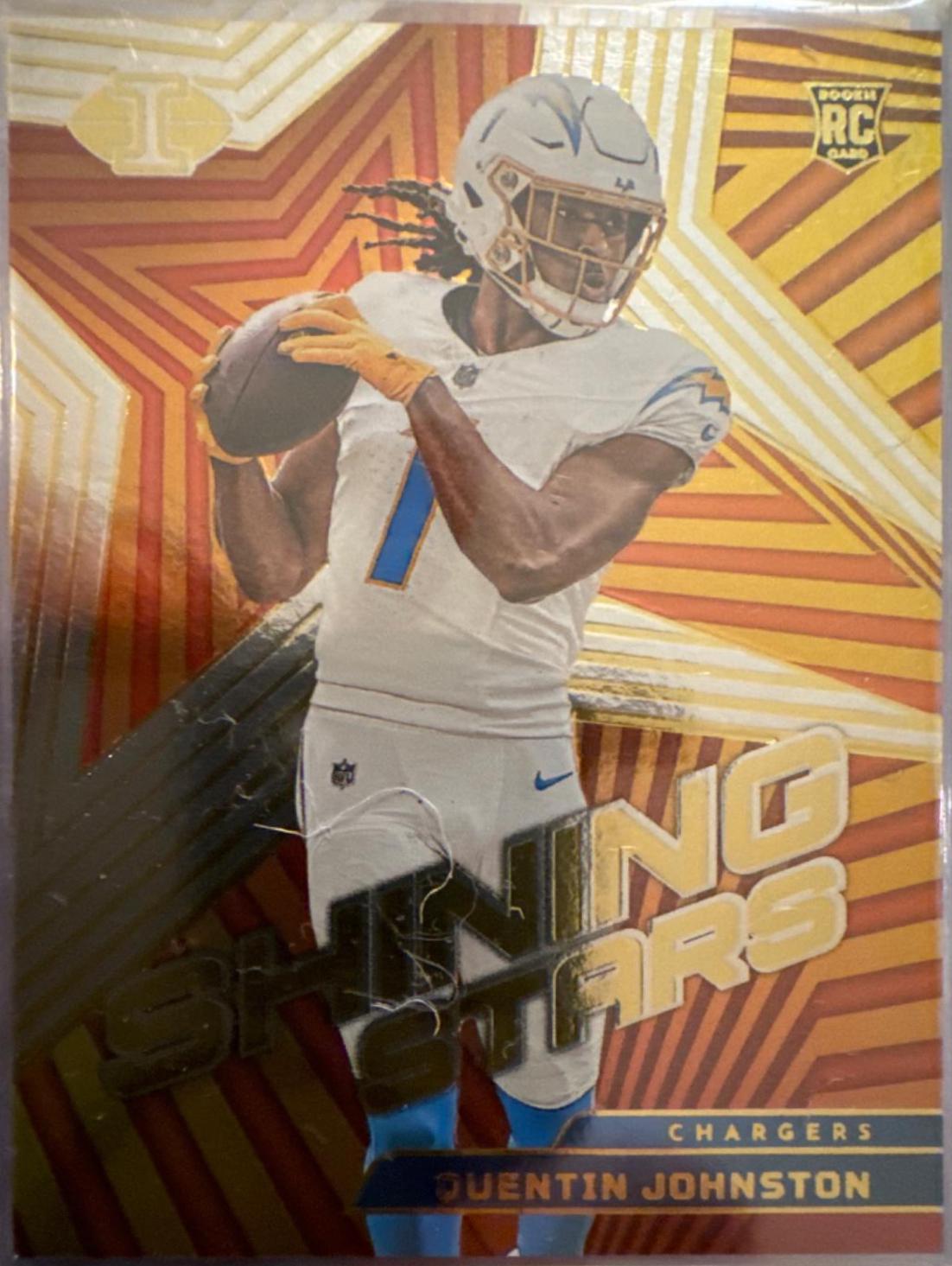 Quentin Johnston #23 Football Cards 2023 Panini Illusions Shining Stars