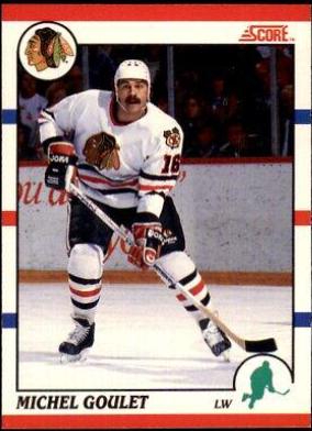 Michel Goulet #221 Hockey Cards 1990 Score Canadian