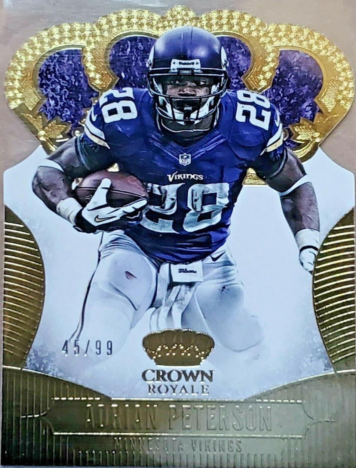 Adrian Peterson #3 Football Cards 2013 Panini Crown Royale