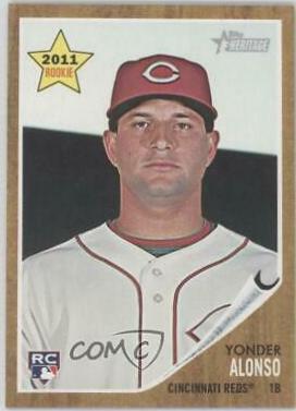 Yonder Alonso #309 2011 Topps Heritage Baseball