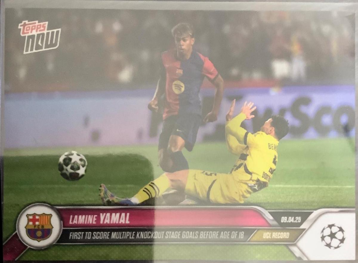 Lamine Yamal #134 Soccer Cards 2025 Topps Now