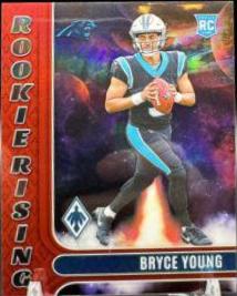 Bryce Young #RIS-1 Football Cards 2023 Panini Phoenix Rookie Rising