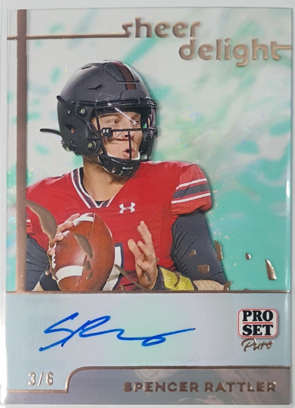Spencer Rattler #SD-SR1 2024 Pro Set Pure Sheer Delight Football