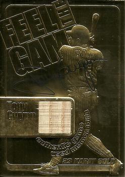 Tony Gwynn #4 Baseball Cards 2000 Gold Collectibles 23K Game Used