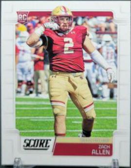 Zach Allen #395 Football Cards 2019 Panini Score